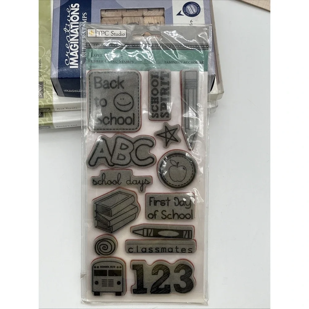 Mixed Lot Cling Rubber Stamps Stampin' Up Hero Arts TPC Studio